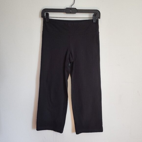Ladies SZ XS Ideology Black Cropped Leggings - Picture 1 of 3